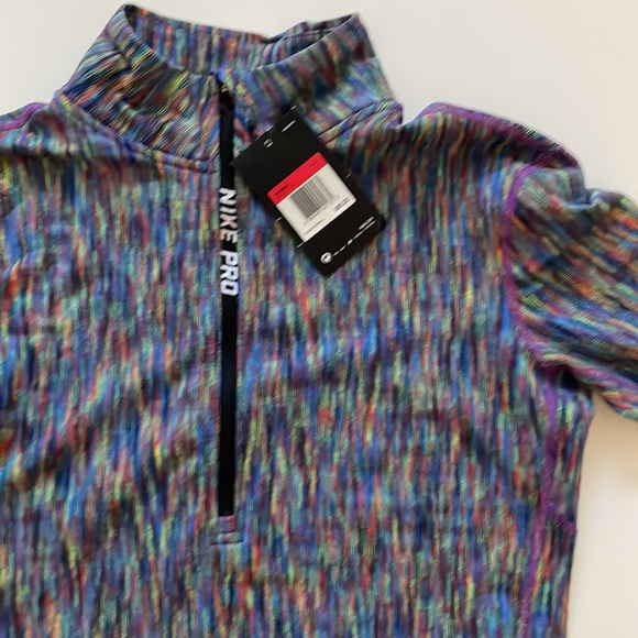 Nike Pro Hyperwarm LS Half Zip Top 832052-478 Lrg - Picture 5 of 5